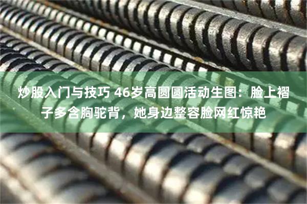 炒股入门与技巧 46岁高圆圆活动生图：脸上褶子多含胸驼背，她身边整容脸网红惊艳